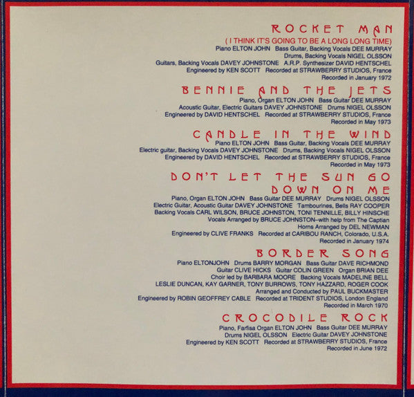 Elton John - Greatest Hits (CD) - Discogs image 5