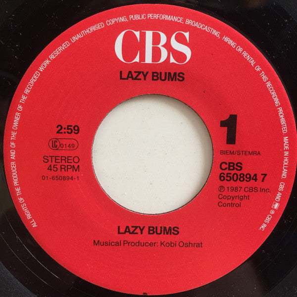 Lazy Bums - Lazy Bums (7") - Discogs image 3
