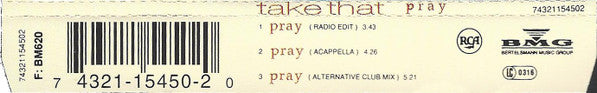 Take That - Pray (CD) - Discogs image 4