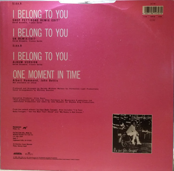 Whitney Houston - I Belong To You (12") - Discogs image 2