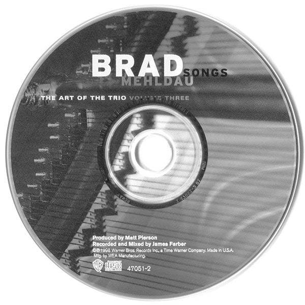 Brad Mehldau - The Art Of The Trio - Volume Three - Songs (CD) - Discogs image 3