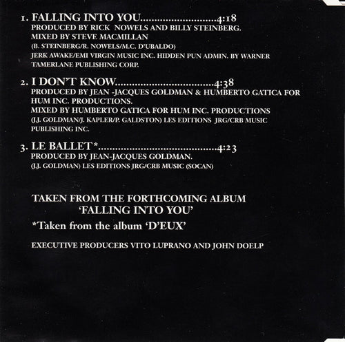Céline Dion - Falling Into You (CD) - Discogs image 2