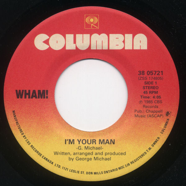 Wham! - I'm Your Man (7") - Discogs image 3