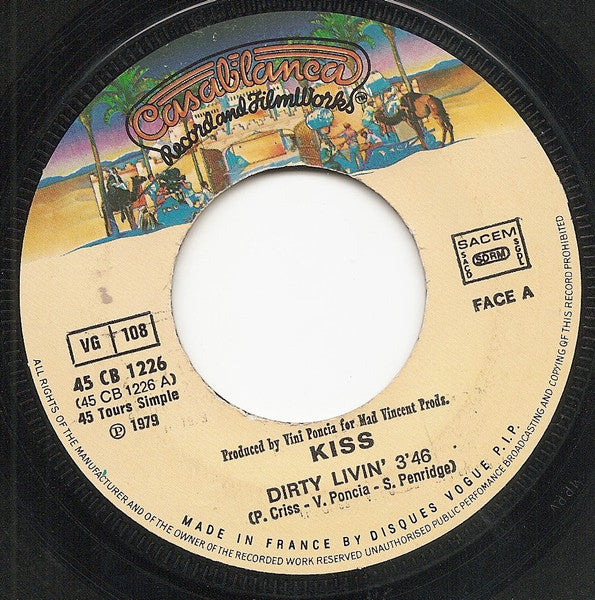 Kiss - Dirty Livin' / Sure Know Something (7") - Discogs image 3
