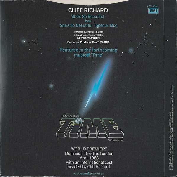 Cliff Richard - She's So Beautiful (7") - Discogs image 2