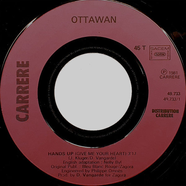 Ottawan - Hands Up (Give Me Your Heart) (7") - Discogs image 3
