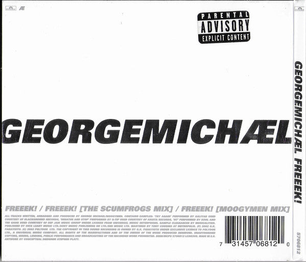 George Michael - Freeek! (CD) - Discogs image 2