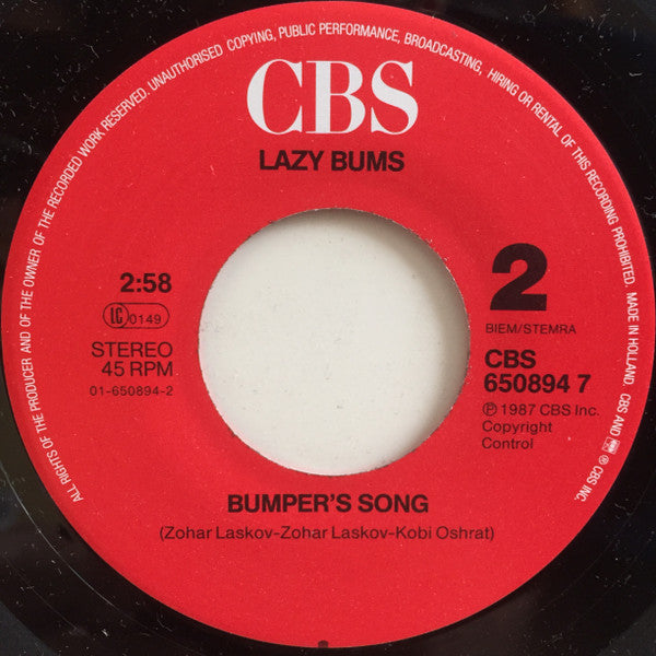 Lazy Bums - Lazy Bums (7") - Discogs image 4