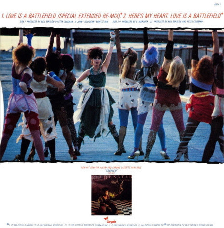 Pat Benatar - Love Is A Battlefield (Special Extended Remix) (12") - Discogs image 4