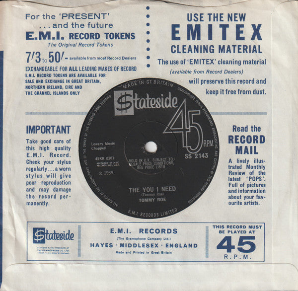 Tommy Roe - Dizzy (7") - Discogs image 4