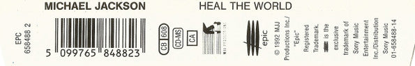 Michael Jackson - Heal The World (CD) - Discogs image 4