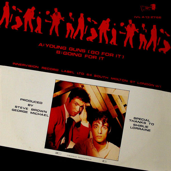 Wham! - Young Guns (Go For It) (12") - Discogs image 2