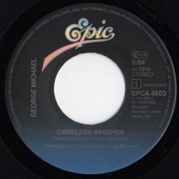 George Michael - Careless Whisper (7") - Discogs image 3