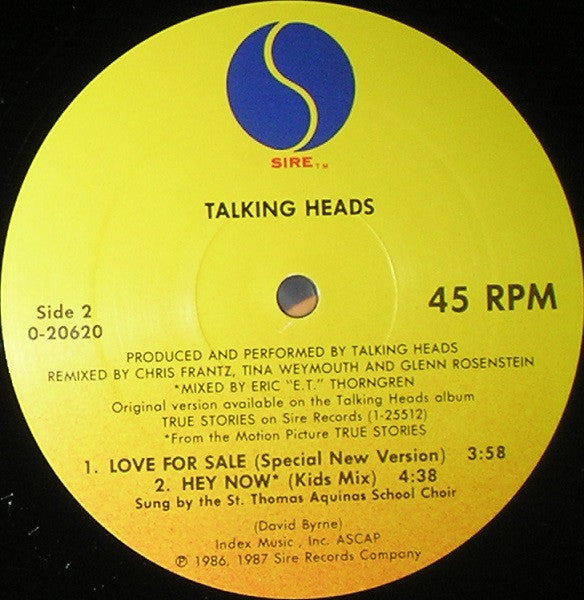 Talking Heads - Love For Sale (12") - Discogs image 3