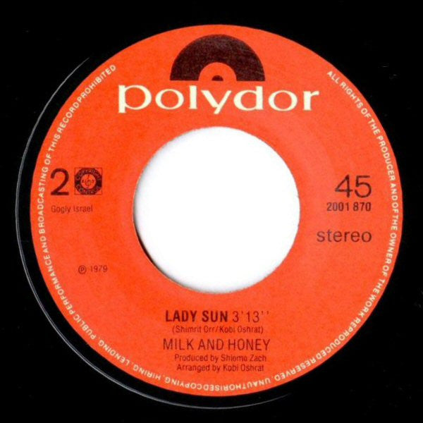 Milk And Honey - Hallelujah (7") - Discogs image 4