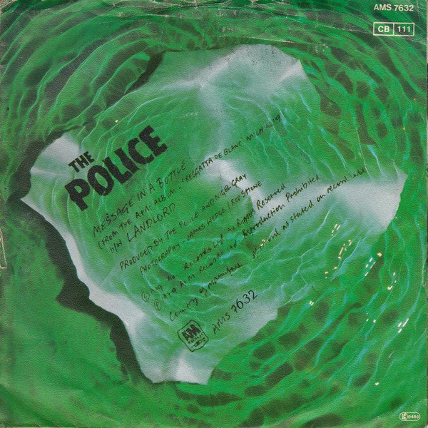 Police, The - Message In A Bottle (7") - Discogs image 2