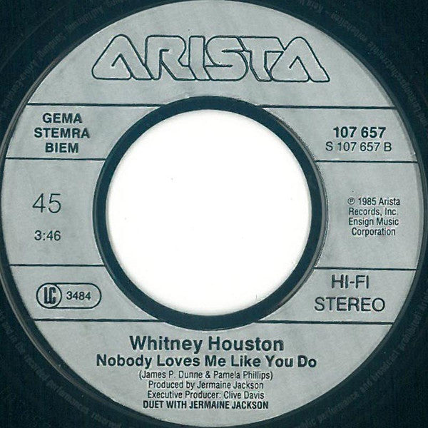 Whitney Houston - Saving All My Love For You (7") - Discogs image 4
