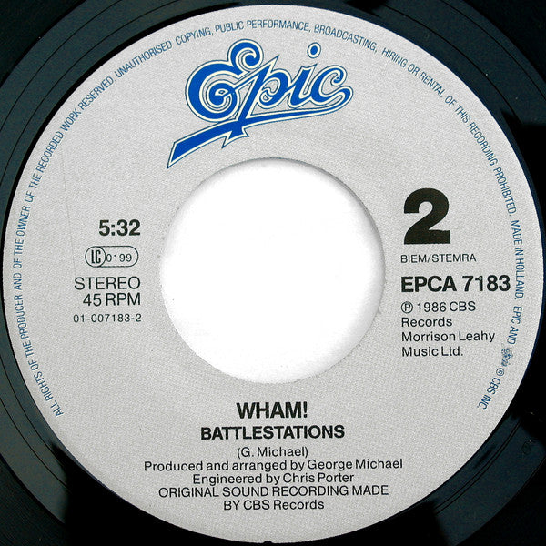 Wham! - The Edge Of Heaven (7") - Discogs image 4