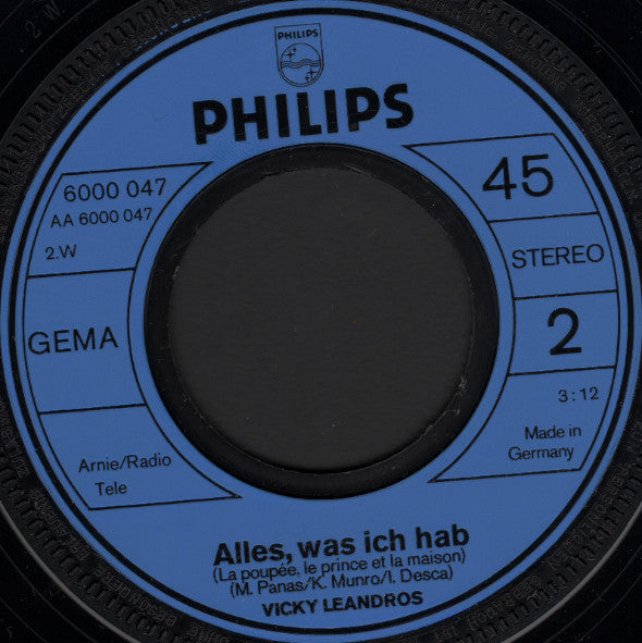 Vicky Leandros - Dann Kamst Du (Après Toi) (7") - Discogs image 4