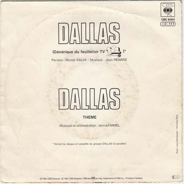 Dallas (11) - Générique Du Feuilleton TV (7") - Discogs image 2