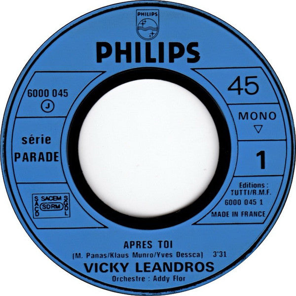 Vicky Leandros - Après Toi (7") - Discogs image 3