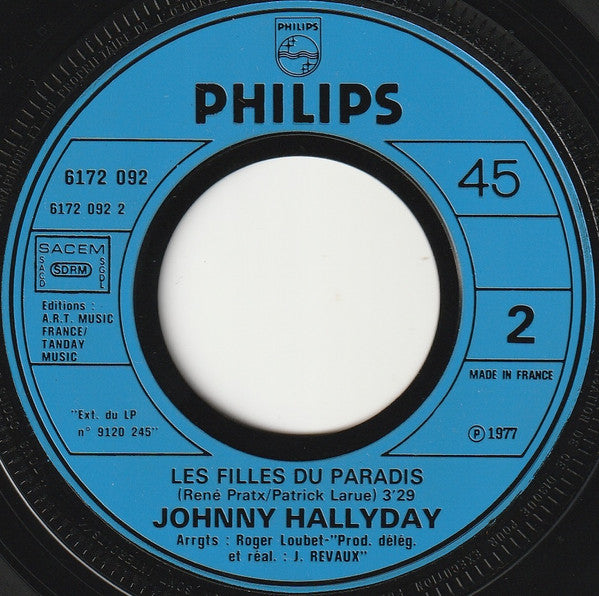 Johnny Hallyday - J'ai Oublié De Vivre (7") - Discogs image 4