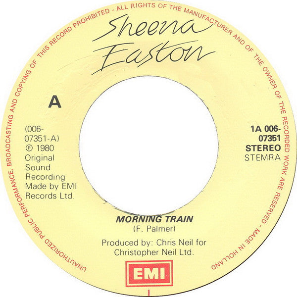 Sheena Easton - Morning Train (7") - Discogs image 3