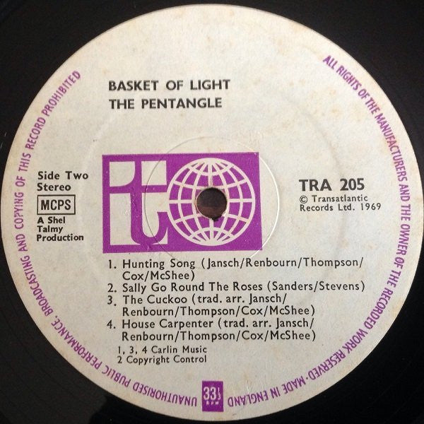 Pentangle - Basket Of Light (LP) - Discogs image 6