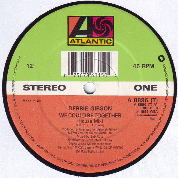 Debbie Gibson - We Could Be Together (12") - Discogs image 3
