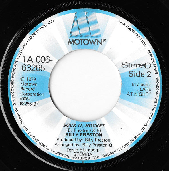 Billy Preston Featuring Syreeta - It Will Come In Time (7") - Discogs image 4