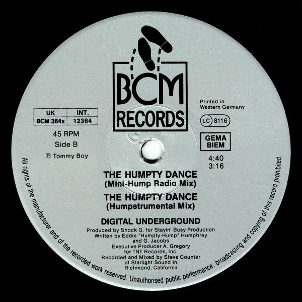 Digital Underground - The Humpty Dance (12") - Discogs image 4