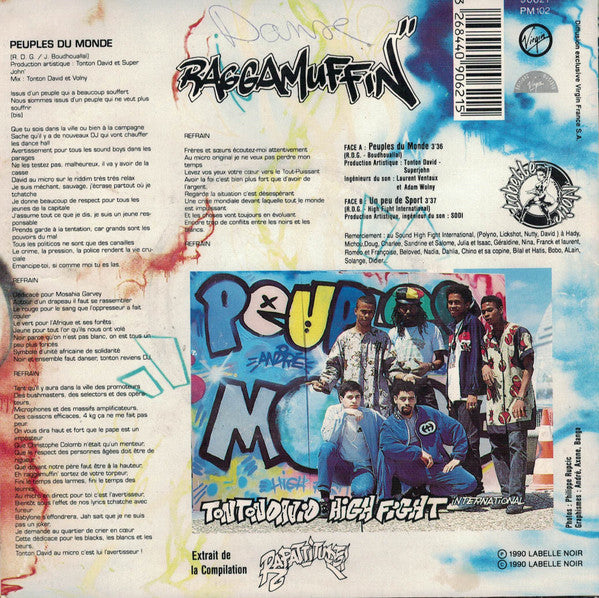 Tonton David - Peuples Du Monde (7") - Discogs image 2