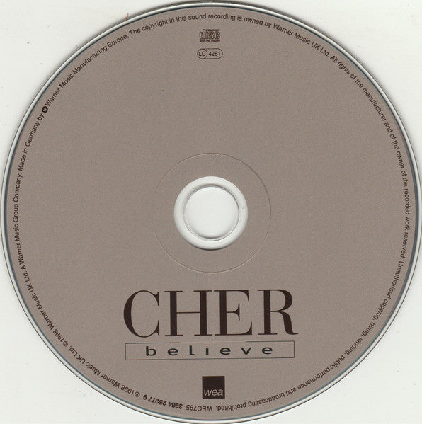 Cher - Believe (CD) - Discogs image 3