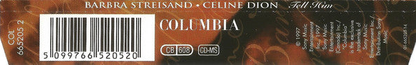 Barbra Streisand • Céline Dion - Tell Him (CD) - Discogs image 3
