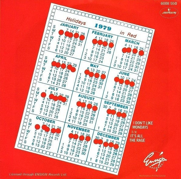 Boomtown Rats, The - I Don't Like Mondays (7") - Discogs image 2
