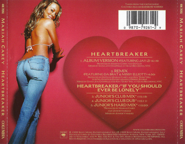 Mariah Carey - Heartbreaker (CD) - Discogs image 2