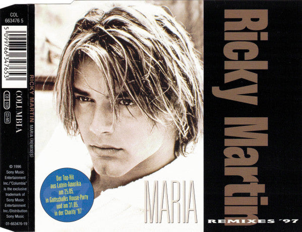 Ricky Martin - Maria (Remixes '97) (CD) - Discogs image 3
