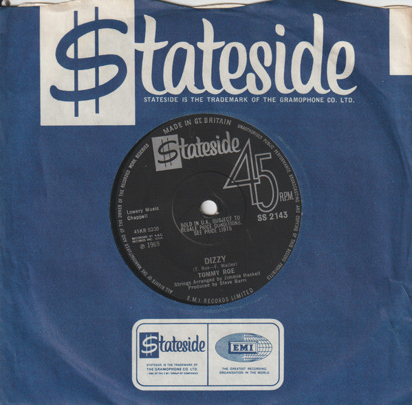 Tommy Roe - Dizzy (7") - Discogs image 3