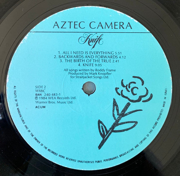 Aztec Camera - Knife (LP) - Discogs image 4