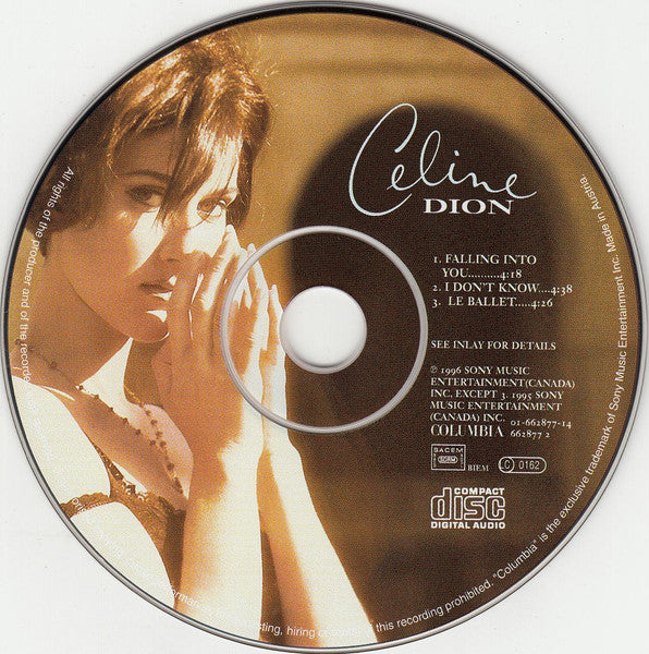 Céline Dion - Falling Into You (CD) - Discogs image 3