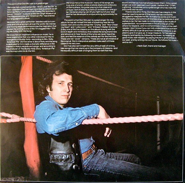 Don McLean - Chain Lightning (LP) - Discogs image 5