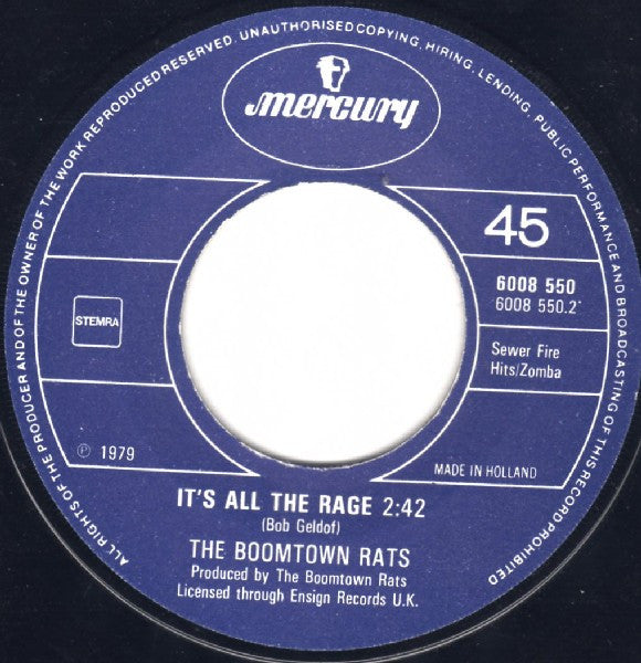 Boomtown Rats, The - I Don't Like Mondays (7") - Discogs image 4