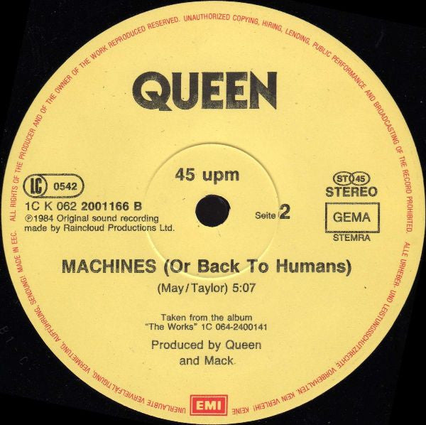 Queen - I Want To Break Free (Extended Mix) (12") - Discogs image 4
