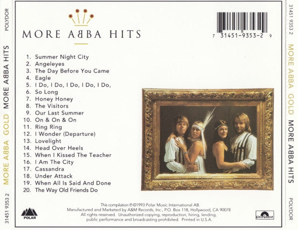 ABBA - More ABBA Gold (More ABBA Hits) (CD) - Discogs image 2