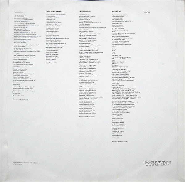 Wham! - The Edge Of Heaven (12") - Discogs image 6