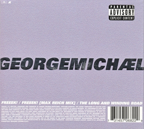 George Michael - Freeek! (CD) - Discogs image 2