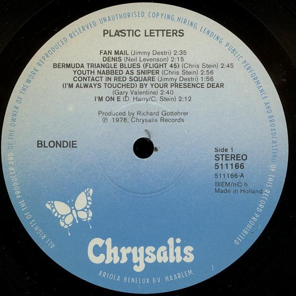 Blondie - Plastic Letters (LP) - Discogs image 3