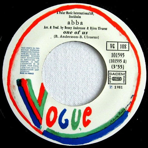 ABBA - One Of Us (7") - Discogs image 3