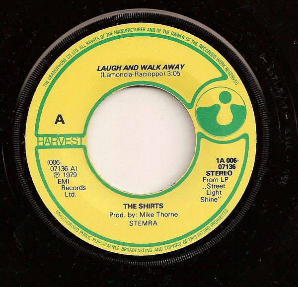 Shirts, The - Laugh And Walk Away (7") - Discogs image 3