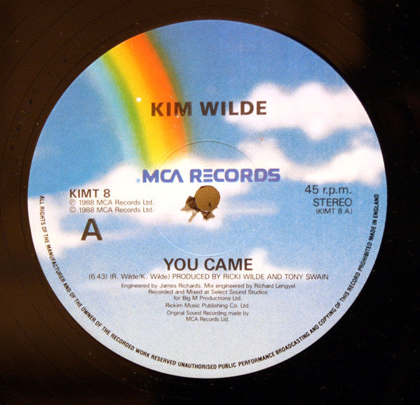 Kim Wilde - You Came (12") - Discogs image 3